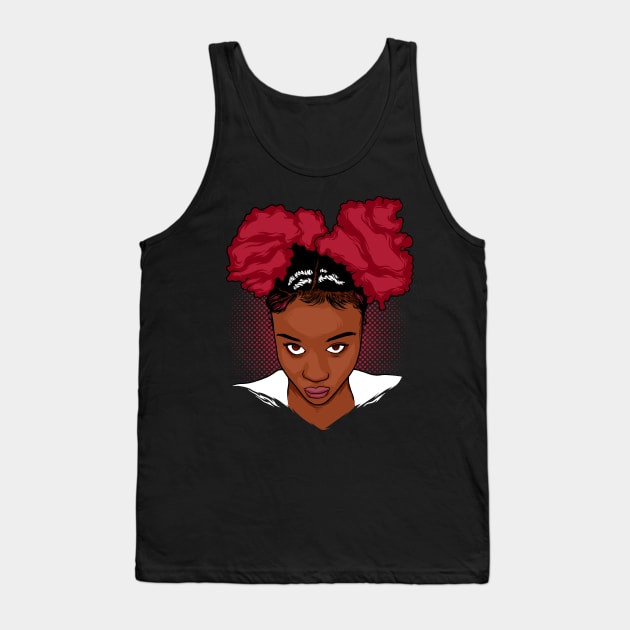 CurlyGirl Kinky Natural Hair Afro Puff T Shirt/Tees Tank Top by EllenDaisyShop